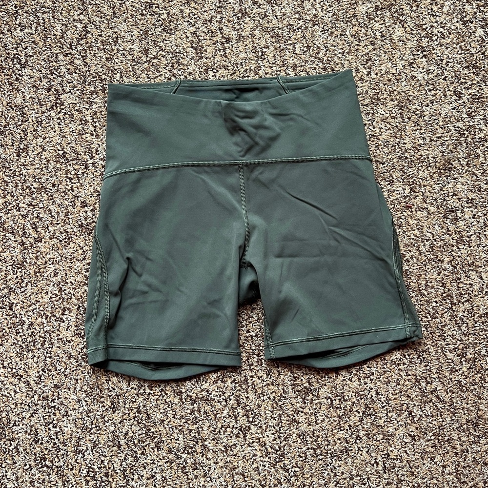 lululemon athletica Green Bike Shorts